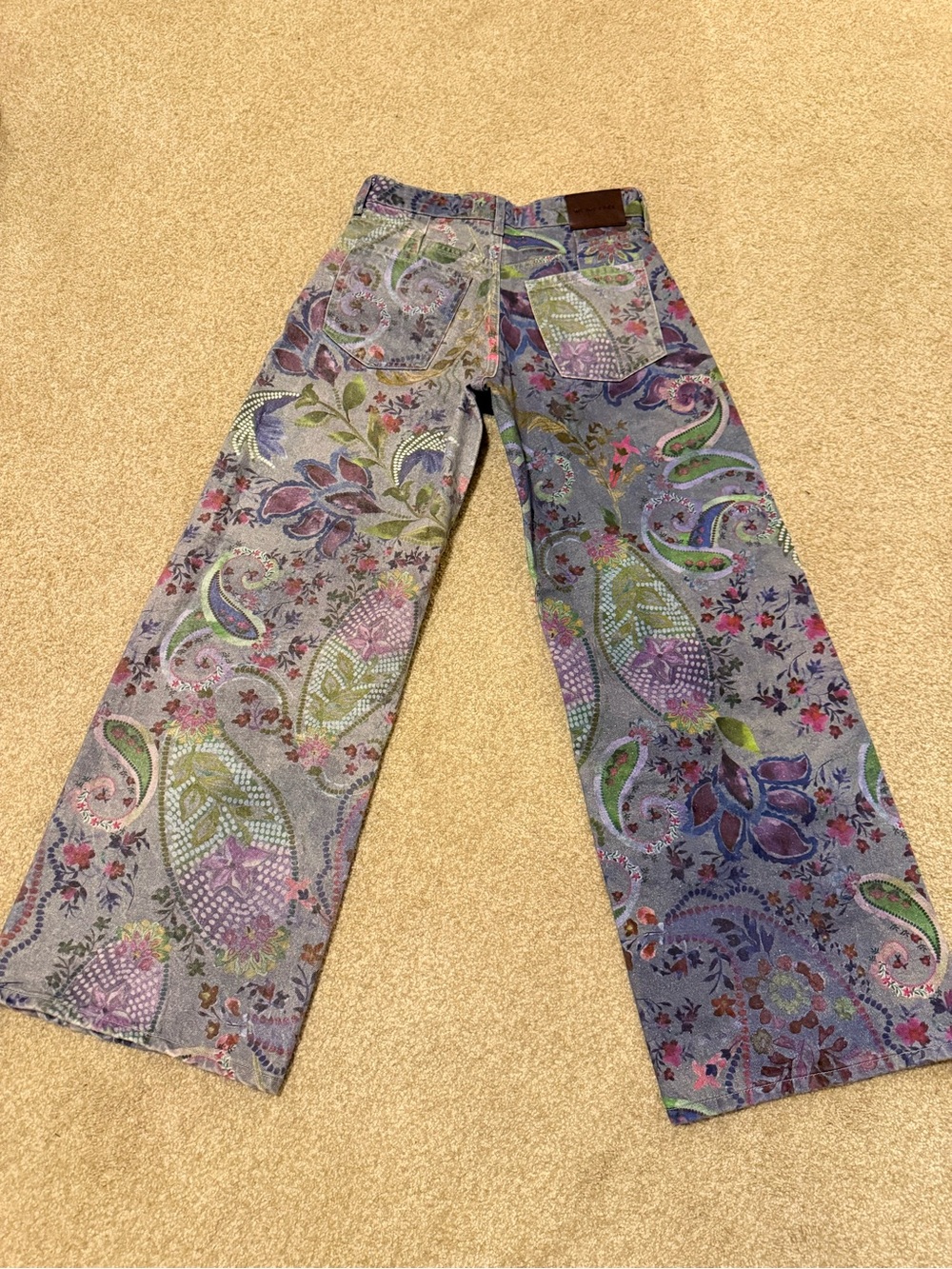 Free People Alter Ego Dusk Combo Wide-Leg Jeans size 25 - Picture 7 of 14